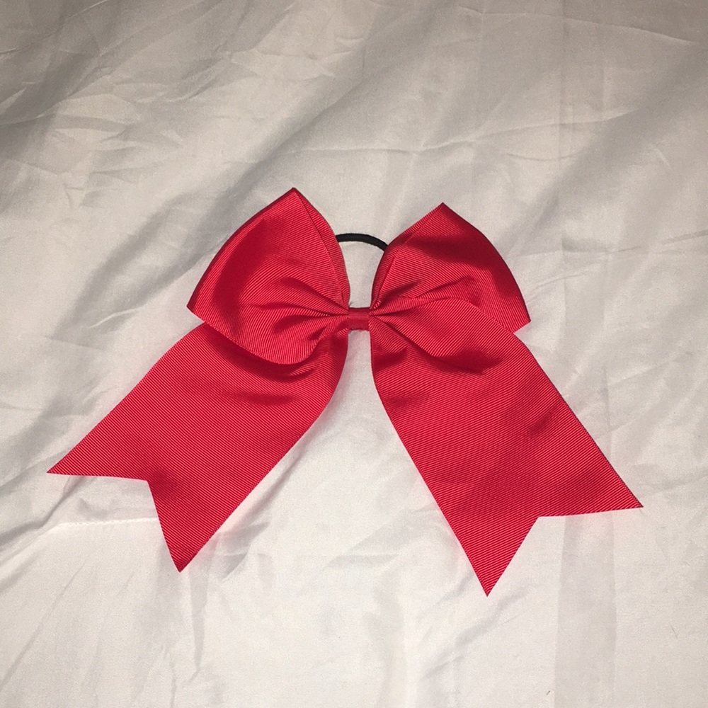 Red Cheer Bow